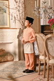 Baju Melayu Kids Luxury Bespoke Fit - Fresh Apricot