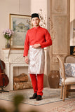 Baju Melayu Luxury Bespoke Fit - Red Chilli