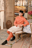 Baju Melayu Luxury Bespoke Fit - Orange