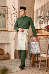 Baju Melayu Luxury Bespoke Fit - Bayou Green