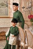 Baju Melayu Kids Luxury Bespoke Fit - Bayou Green