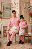 Baju Melayu Kids Luxury Bespoke Fit - Peony Pink