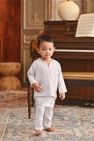 Baju Melayu Babies Teluk Belanga Smart Fit - White