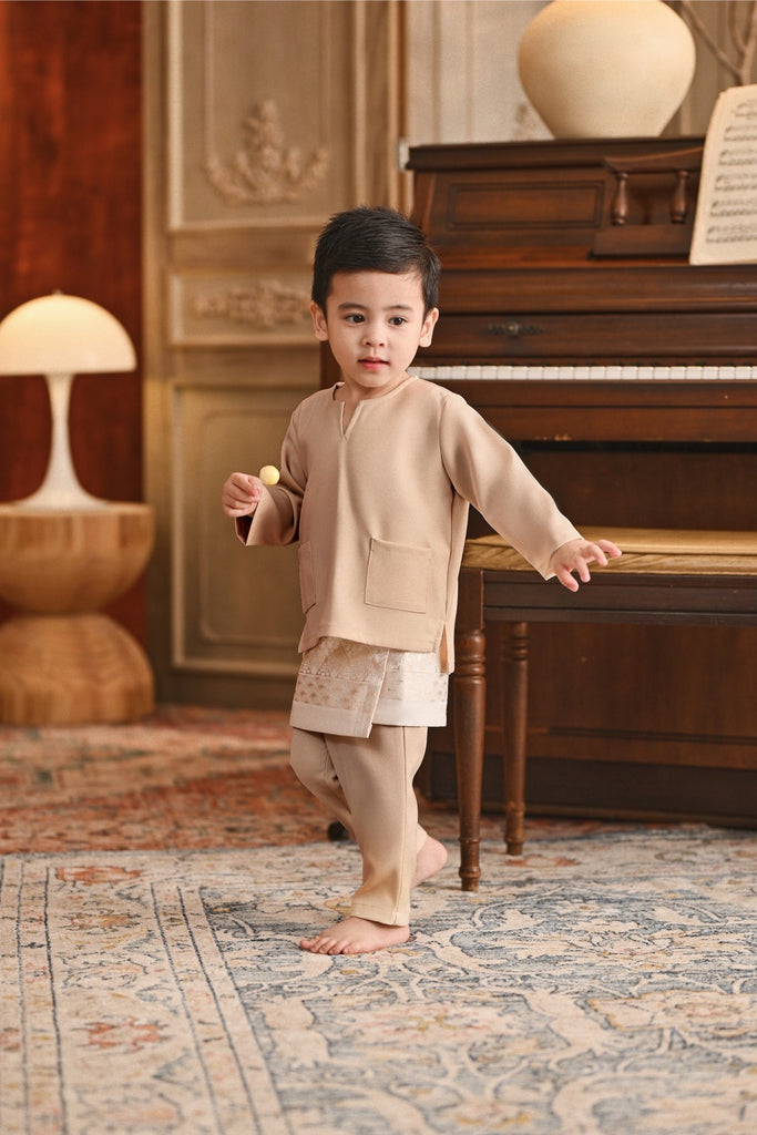 Baju Melayu Babies Teluk Belanga Smart Fit - Shifting Sand
