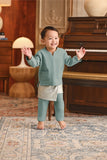 Baju Melayu Babies Teluk Belanga Smart Fit - Sage Green