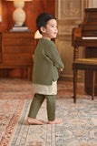 Baju Melayu Babies Teluk Belanga Smart Fit - Oil Green A