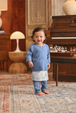 Baju Melayu Babies Teluk Belanga Smart Fit - Coronet Blue