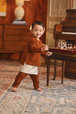 Baju Melayu Babies Teluk Belanga Smart Fit - Tortoise Shell