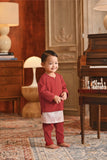 Baju Melayu Babies Teluk Belanga Smart Fit - Regal Red