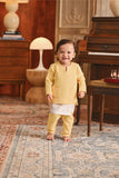 Baju Melayu Babies Teluk Belanga Smart Fit - Misted Yellow