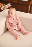 Baju Melayu Babies Teluk Belanga Smart Fit - Rose Tan