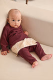 Baju Melayu Babies Teluk Belanga Smart Fit - Burgundy Fig