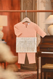 Baju Melayu Babies Teluk Belanga Smart Fit - Peach