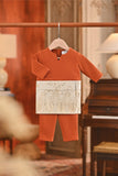 Baju Melayu Babies Teluk Belanga Smart Fit - Burnt Orange Bata