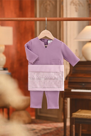 Baju Melayu Babies Teluk Belanga Smart Fit - Regal Orchid