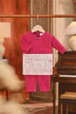 Baju Melayu Babies Teluk Belanga Smart Fit - Hot Pink