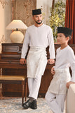 Baju Melayu Kids Teluk Belanga Smart Fit - White