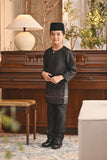 Baju Melayu Kids Teluk Belanga Smart Fit - Black