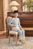 Baju Melayu Kids Teluk Belanga Smart Fit - Slate Blue