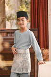 Baju Melayu Kids Teluk Belanga Smart Fit - Slate Blue