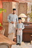 Baju Melayu Kids Teluk Belanga Smart Fit - Slate Blue