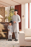 Baju Melayu Kids Teluk Belanga Smart Fit - Gray