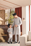 Baju Melayu Kids Teluk Belanga Smart Fit - Gray