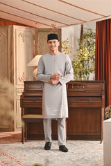 Baju Melayu Teluk Belanga Smart Fit - Gray