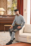 Baju Melayu Teluk Belanga Smart Fit - Lead Blue