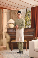 Baju Melayu Teluk Belanga Smart Fit - Silver Sage