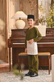 Baju Melayu Kids Teluk Belanga Smart Fit - Avocado