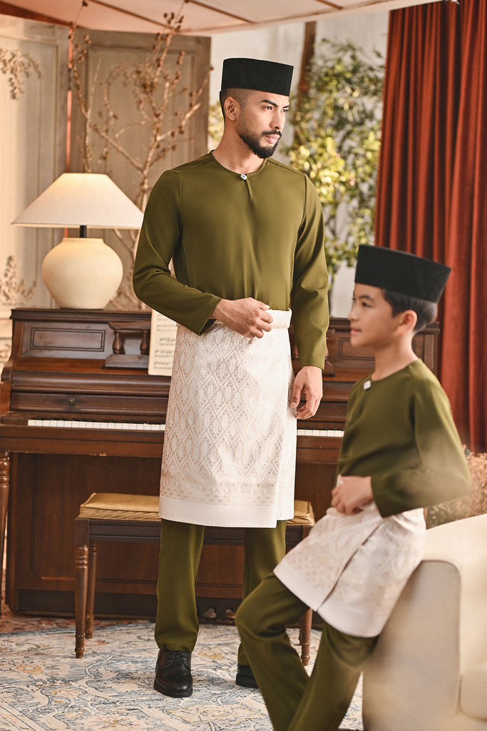 Baju Melayu Teluk Belanga Smart Fit - Avocado