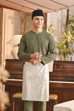 Baju Melayu Teluk Belanga Smart Fit - Oil Green A