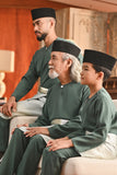 Baju Melayu Kids Teluk Belanga Smart Fit - Hunter Green