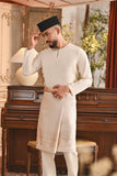 Baju Melayu Teluk Belanga Smart Fit - Light Cream