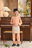 Baju Melayu Kids Teluk Belanga Smart Fit - Peach