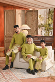 Baju Melayu Kids Teluk Belanga Smart Fit - Moss