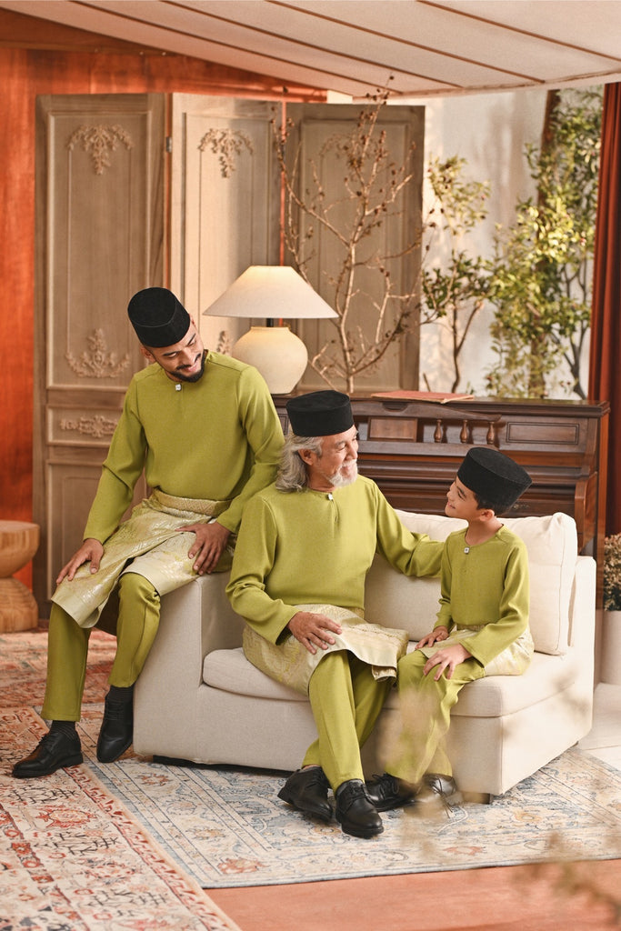 Baju Melayu Teluk Belanga Smart Fit - Moss