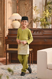 Baju Melayu Kids Teluk Belanga Smart Fit - Moss