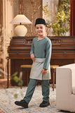 Baju Melayu Kids Teluk Belanga Smart Fit - Sage Green