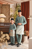 Baju Melayu Kids Teluk Belanga Smart Fit - Sage Green