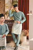 Baju Melayu Kids Teluk Belanga Smart Fit - Sage Green