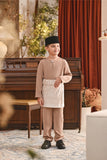 Baju Melayu Kids Teluk Belanga Smart Fit - Mahogany Rose