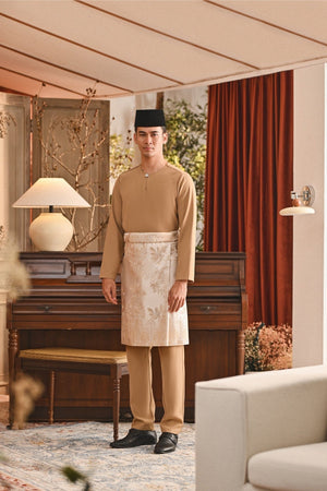 Baju Melayu Teluk Belanga Smart Fit - Latte