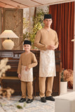 Baju Melayu Kids Teluk Belanga Smart Fit - Latte