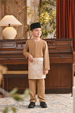 Baju Melayu Kids Teluk Belanga Smart Fit - Latte