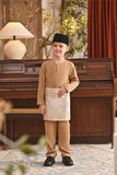 Baju Melayu Kids Teluk Belanga Smart Fit - Latte