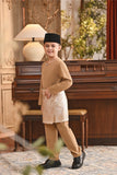 Baju Melayu Kids Teluk Belanga Smart Fit - Latte