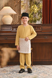 Baju Melayu Kids Teluk Belanga Smart Fit - Misted Yellow A