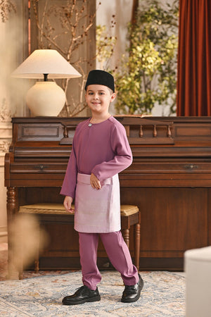 Baju Melayu Kids Teluk Belanga Smart Fit - Orchid